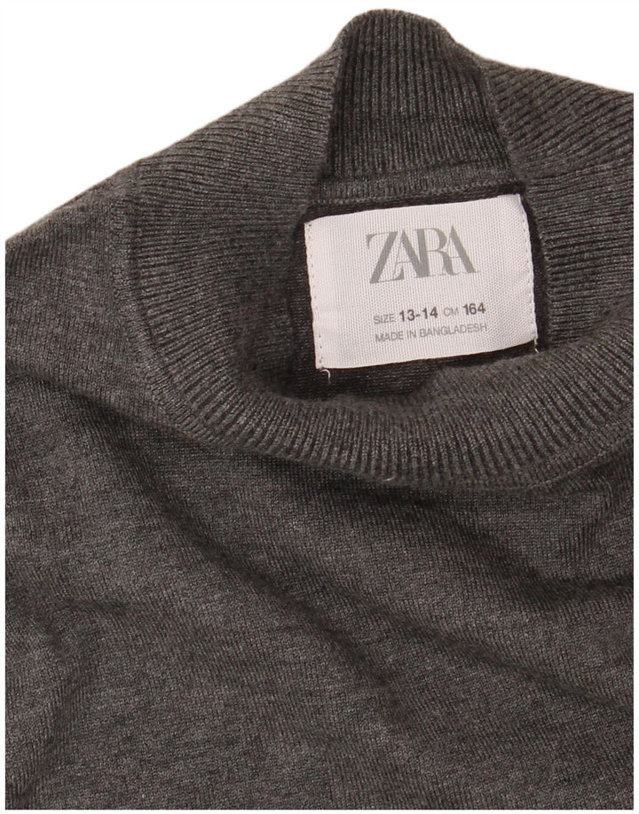 ZARA Rollkragenpullover für Jungen, 13–14 Jahre, Grau