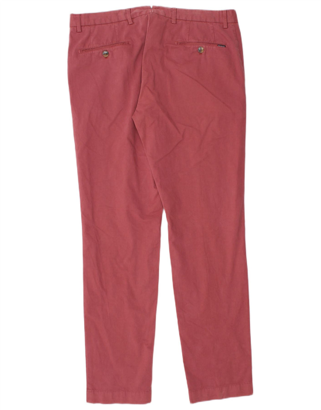 Hackett Herren Slim Anzughose W33 L31 Rosa Baumwolle