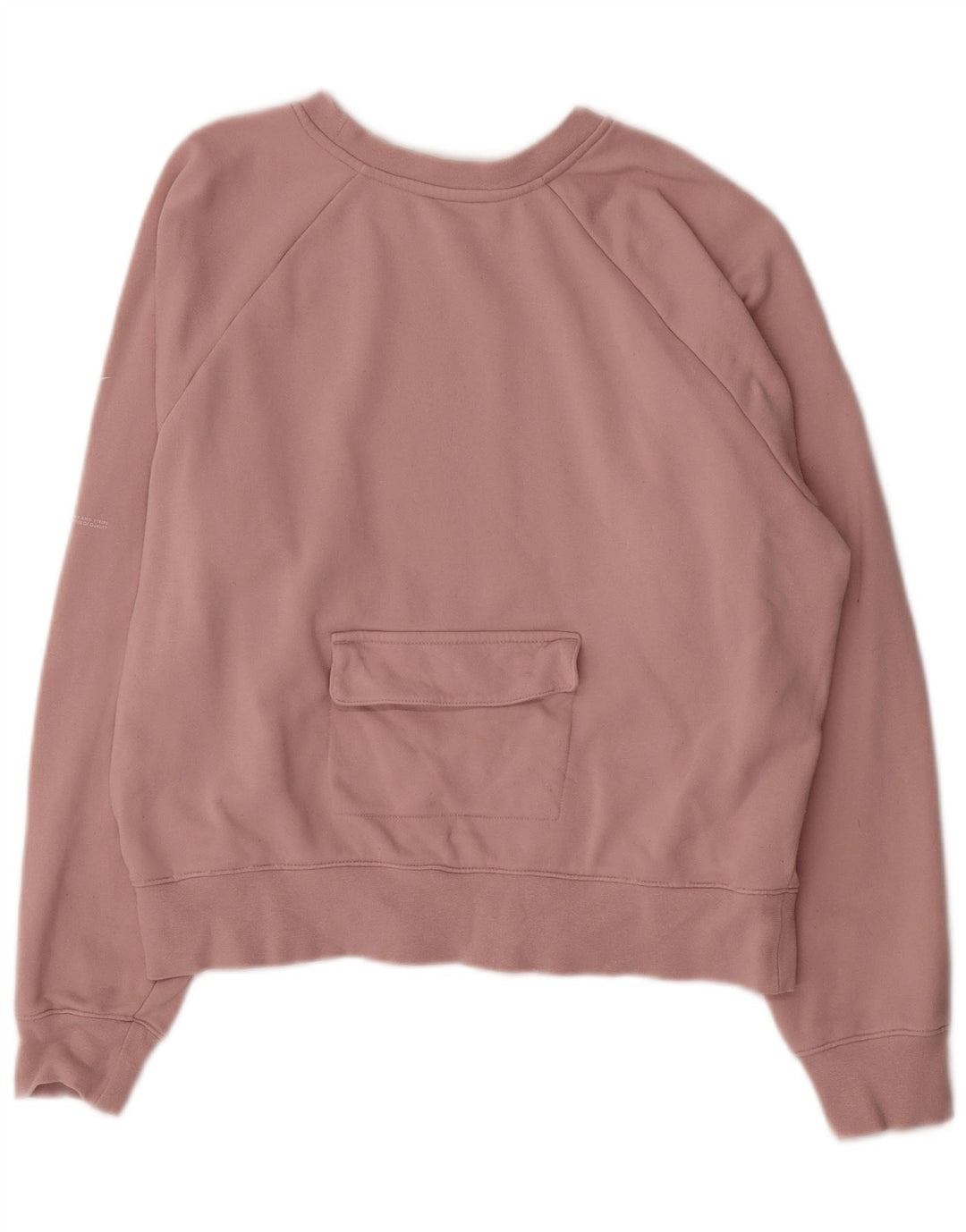 Nike Damen Sweatshirt Pullover UK 16 Large Rosa Baumwolle