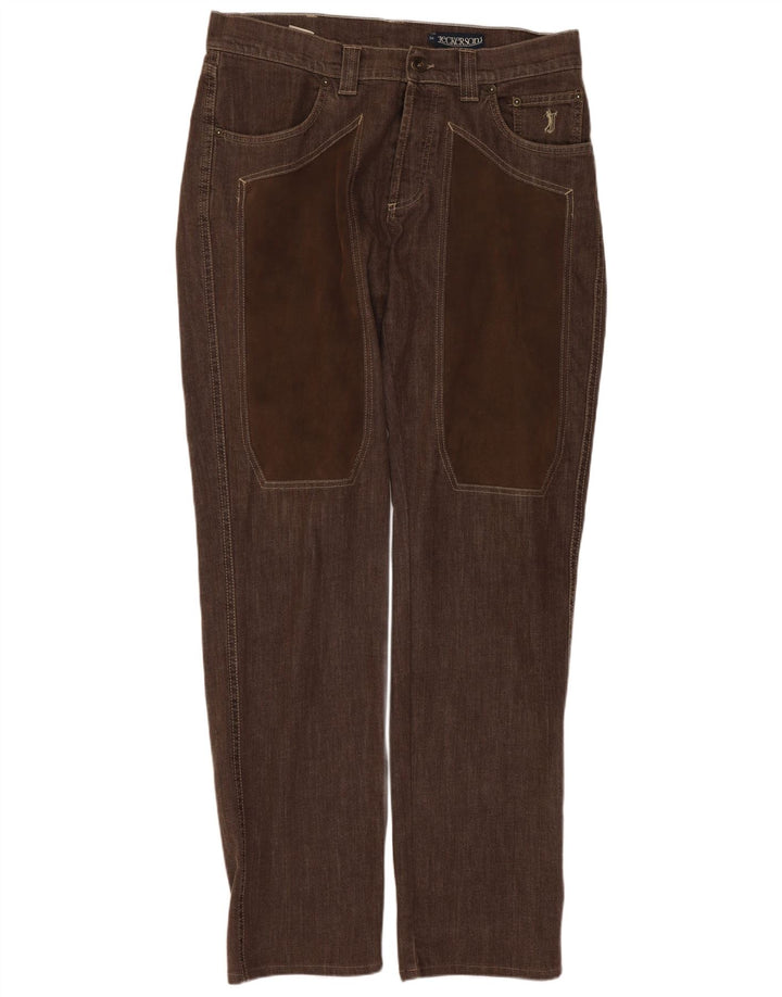 Jeckerson Herren Regular Jeans W30 L32 Braune Baumwolle