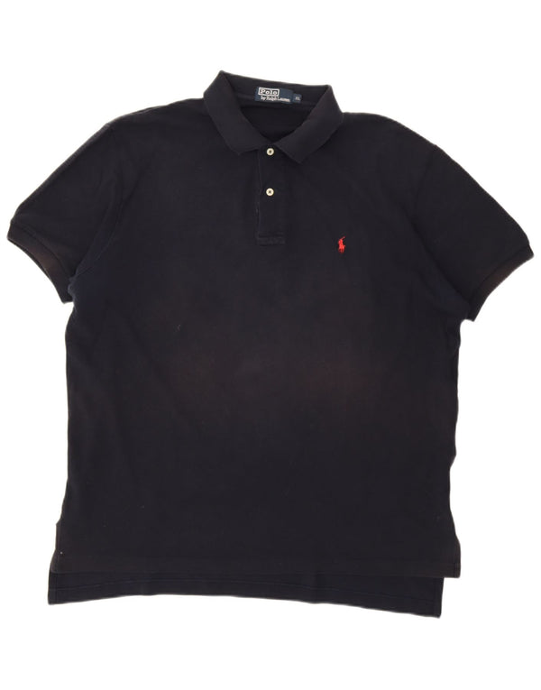 Polo Ralph Lauren Herren Poloshirt XL Marineblau Baumwolle