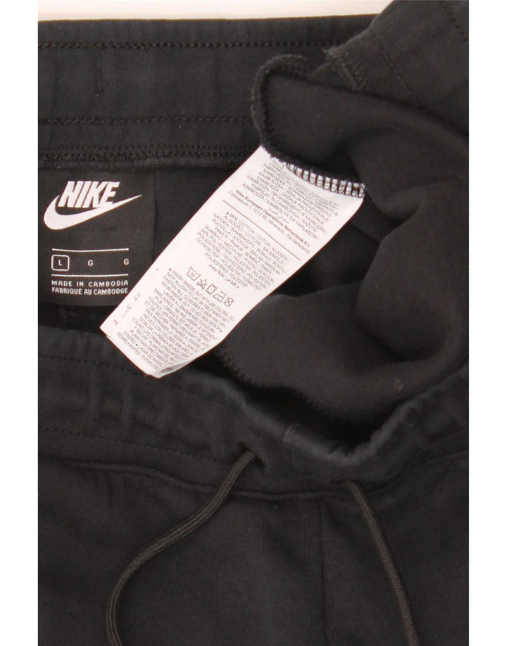 Nike Herren-Trainingshose, Jogginghose, Größe L, Schwarz, Baumwolle