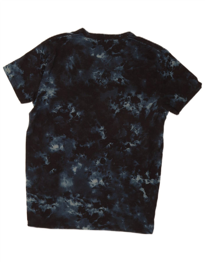 HOLLISTER Herren-T-Shirt mit Grafik, Größe S, Marineblau, Batik-Baumwolle