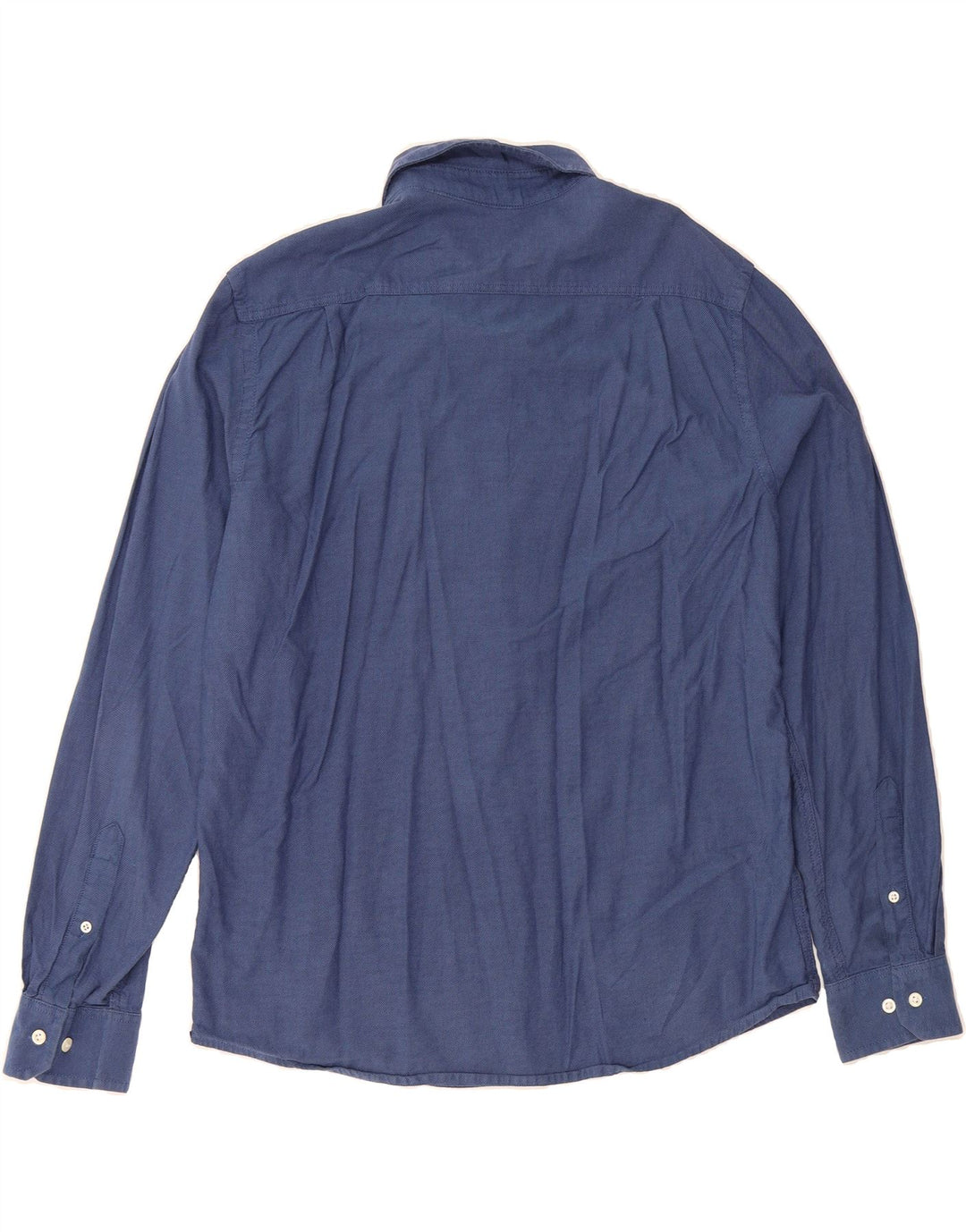 IZOD Mens Salt Water Shirt Large Navy Blue Cotton Vintage Izod and Second-Hand Izod from Messina Hembry 
