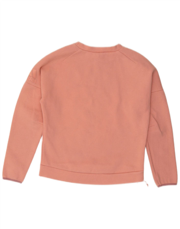 ADIDAS Damen-Sweatshirt in Übergröße, Gr. 8/10, Größe S, rosa, Baumwolle