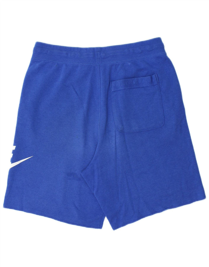 Nike Herren-Sportshorts mit Grafik, mittelblaue Baumwolle