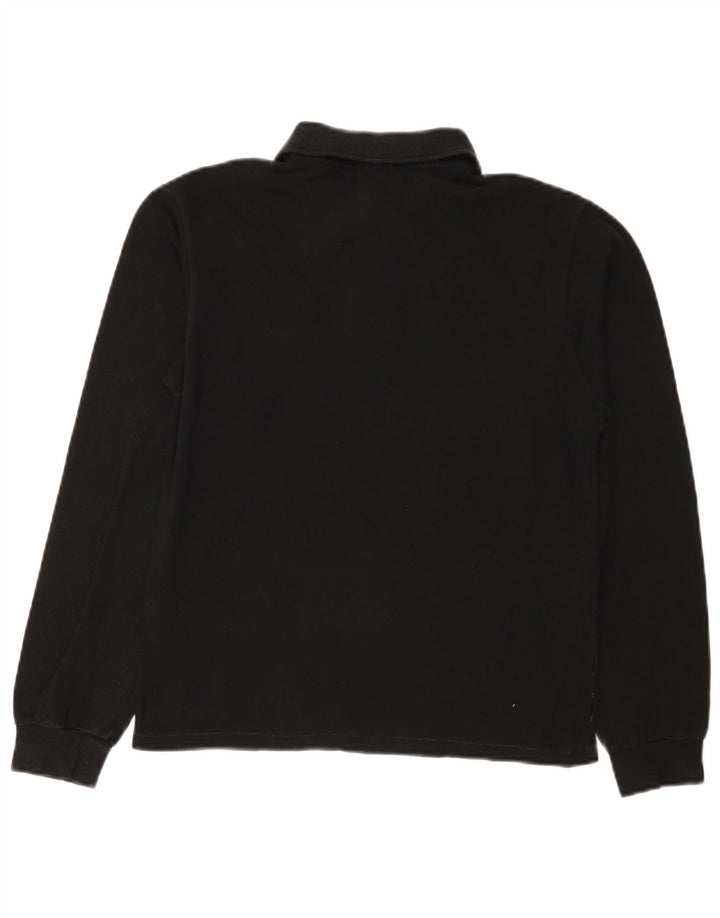 Lacoste Herren-Langarm-Poloshirt, Größe 3, klein, Schwarz
