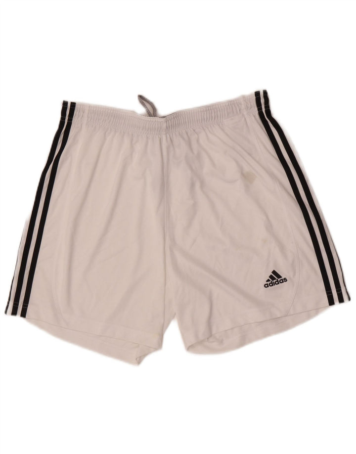 Adidas Herren Climalite Sport Shorts Großes weißes Polyester
