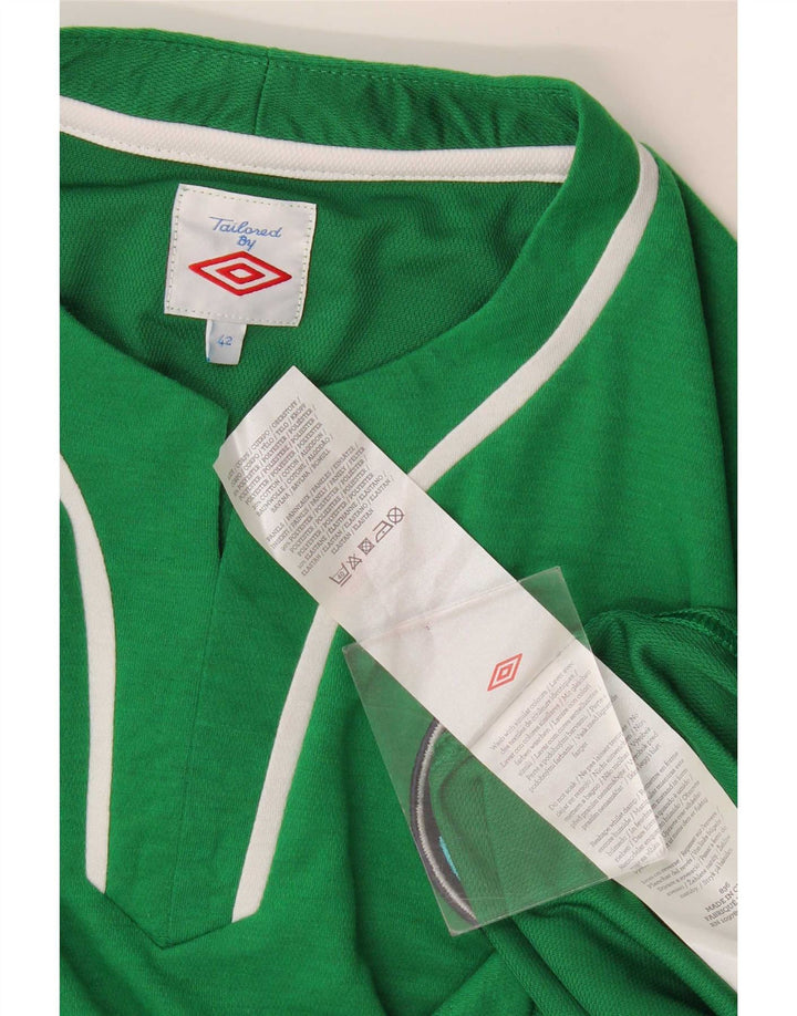 Umbro Herren-T-Shirt mit Grafik, Größe 42, großes grünes Polyester