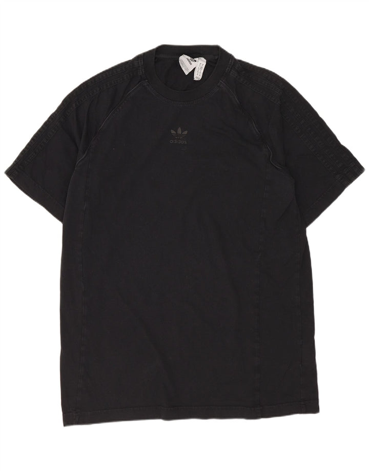 Adidas Herren T-Shirt Top Medium Schwarz Baumwolle