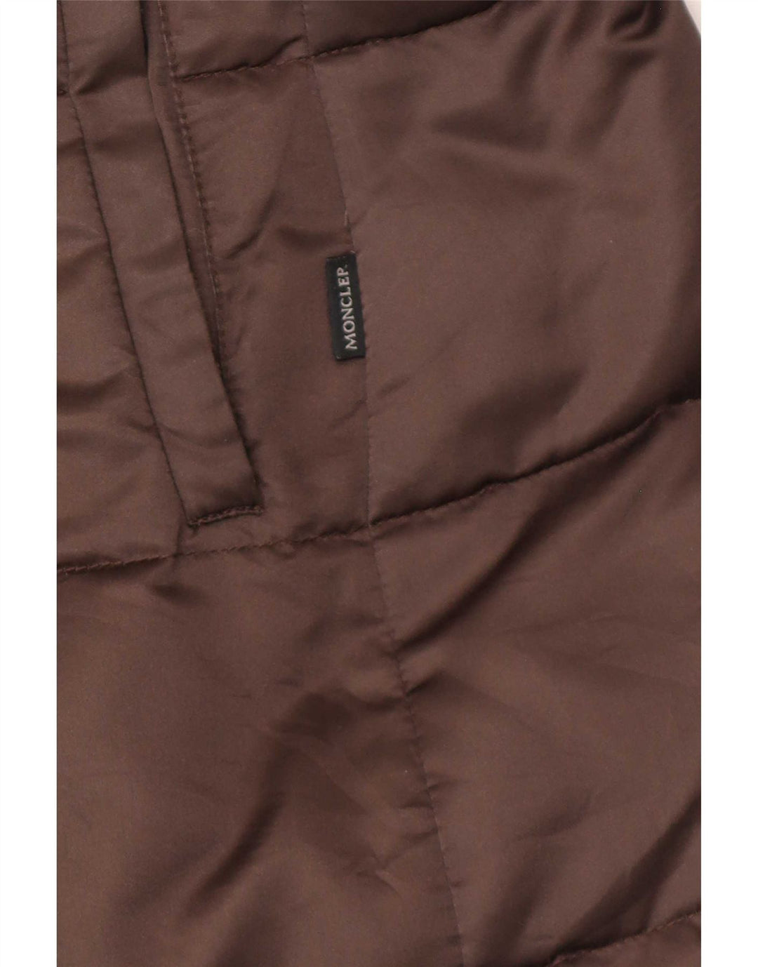 Moncler Damen gepolsterter Mantel Größe 3 Large Braun