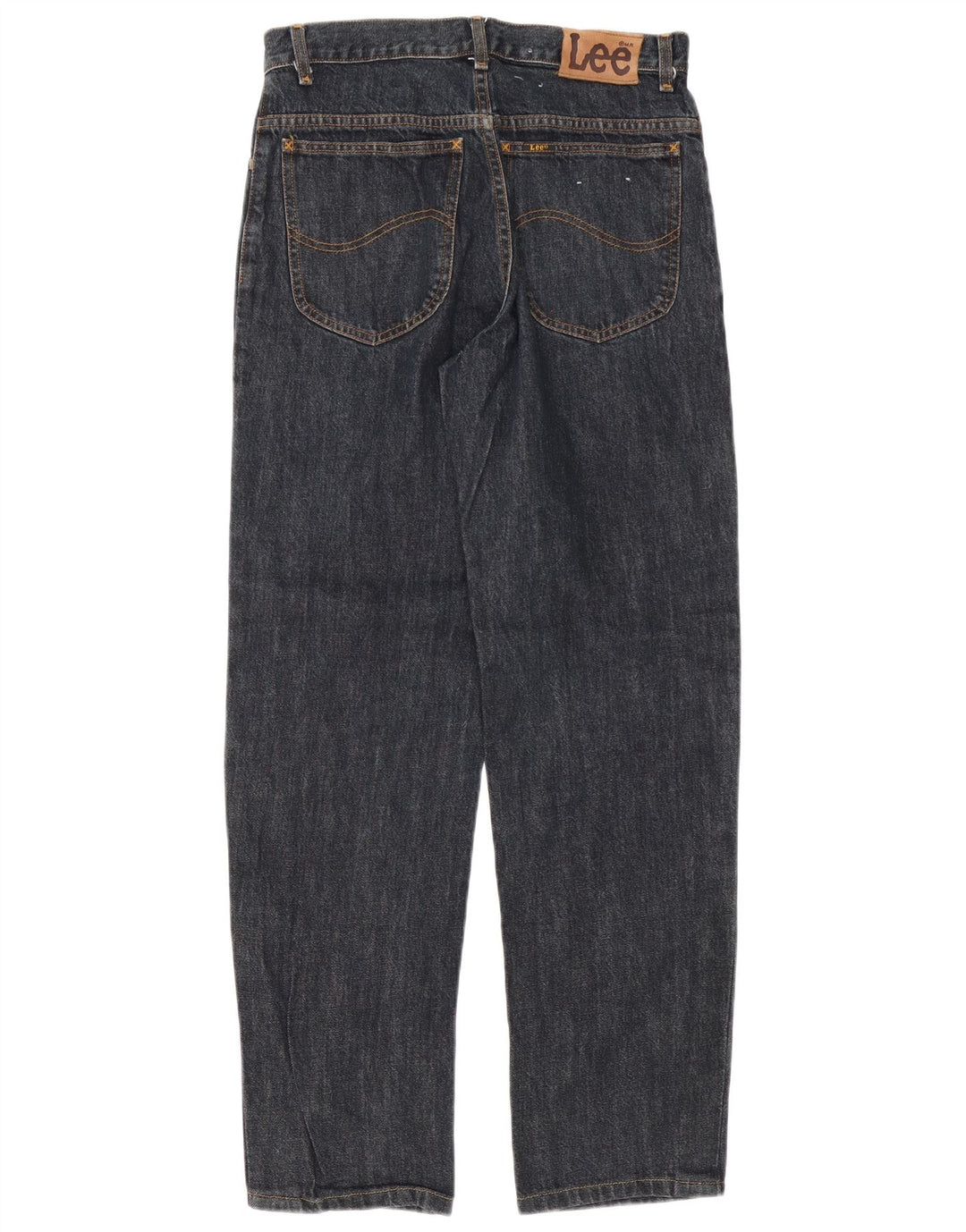Lee Herren Straight Jeans W31 L32 Graue Baumwolle