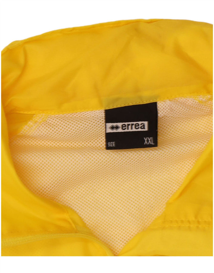 Errea Herren Regenjacke UK 44 2XL Gelbes Nylon