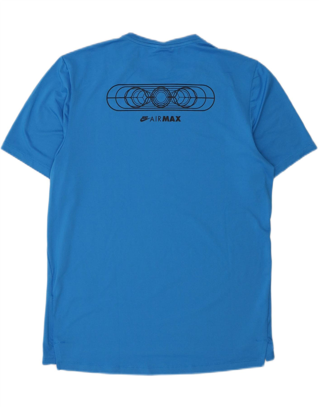 NIKE Mens Air Max Graphic Top 3/4 Sleeve Medium Blue Polyester Vintage Nike and Second-Hand Nike from Messina Hembry 