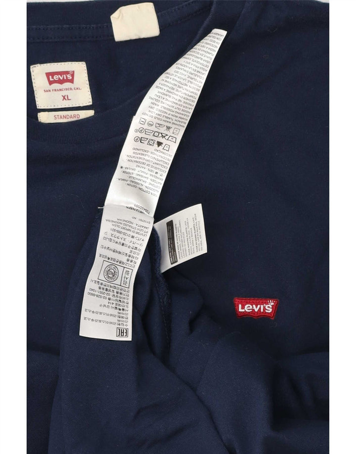Levi's Herren Standard Top Langarm XL Marineblau Baumwolle