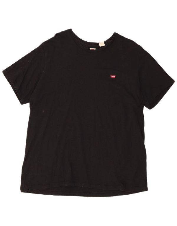 Levi's Damen T-Shirt mit normaler Passform, 2XL, Schwarz