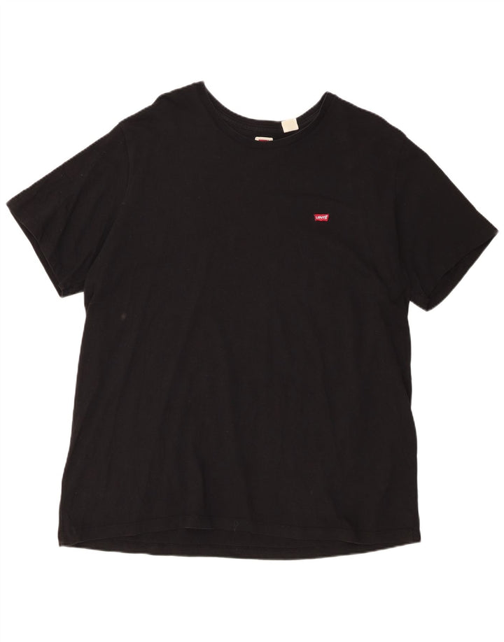 Levi's Damen T-Shirt mit normaler Passform, 2XL, Schwarz