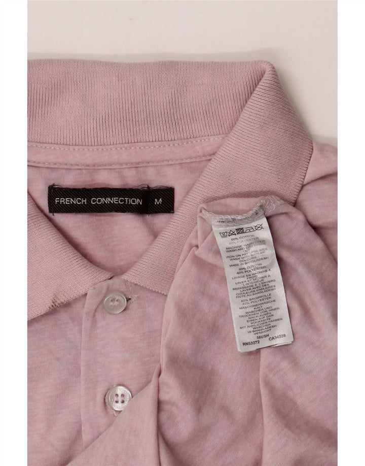 FRENCH CONNECTION Herren-Poloshirt aus mittelrosa Baumwolle