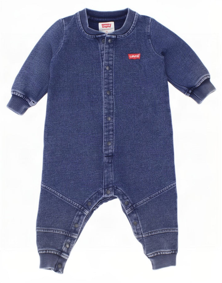 Levi's Baby-Jungen-Overall mit langen Ärmeln, 3–6 Monate, Marineblau
