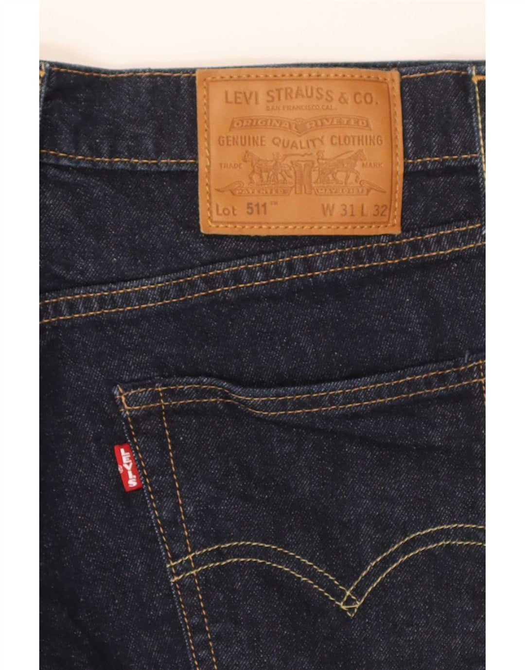 Levi's Herren 511 Slim Jeans W31 L32 Marineblaue Baumwolle