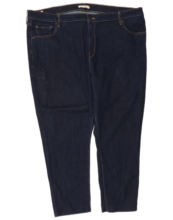 Levi's Damen 721 High Rise Crop Skinny Jeans US 24 4XL W42 L24 Marineblau