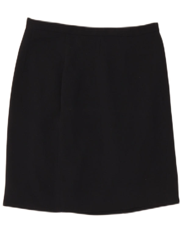 Zara Damen Minirock EU 40 Medium W30 Marineblau Polyester