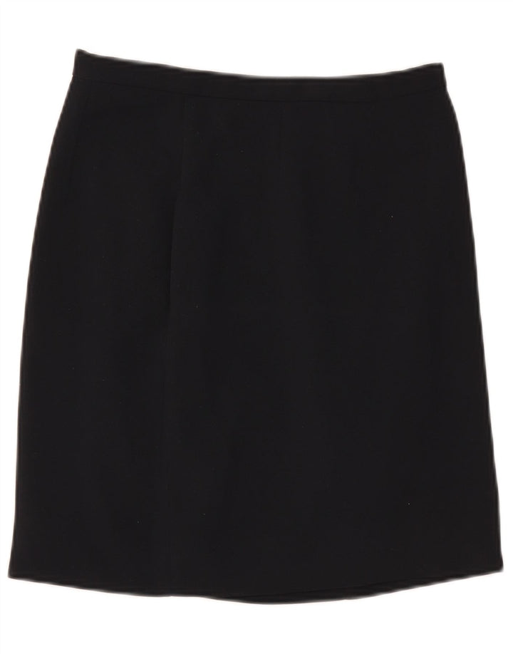 Zara Damen Minirock EU 40 Medium W30 Marineblau Polyester