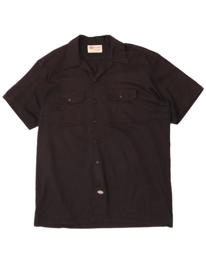 Dickies Herren Kurzarmhemd XL Schwarz Polyester