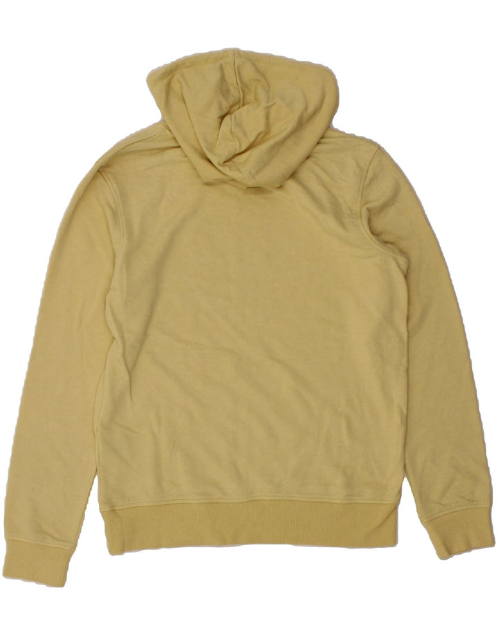 JACK & JONES Mens Graphic Hoodie Jumper Small Yellow Vintage Jack & Jones and Second-Hand Jack & Jones from Messina Hembry 