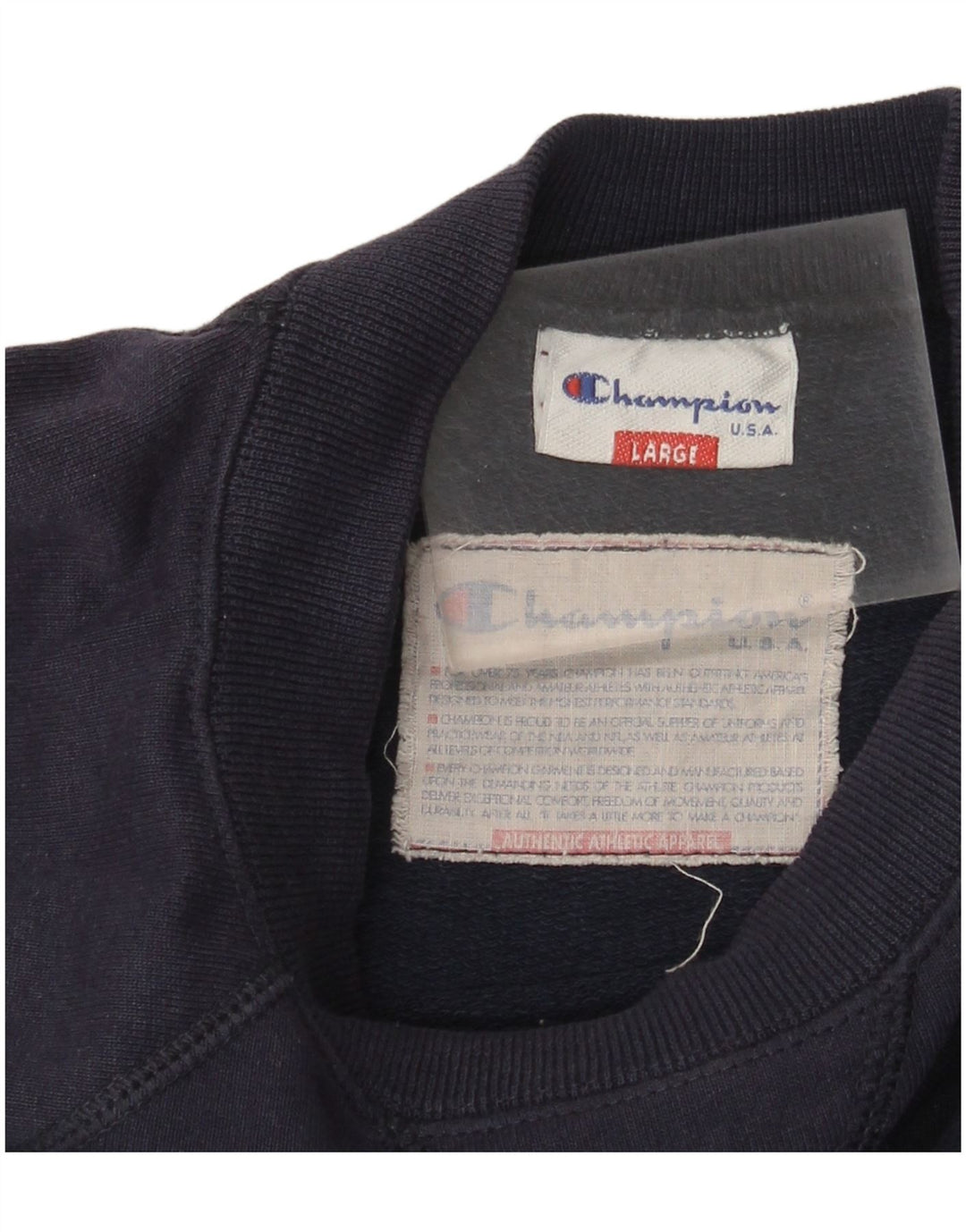 Champion Herren-Sweatshirt mit Grafik, Größe L, Marineblau