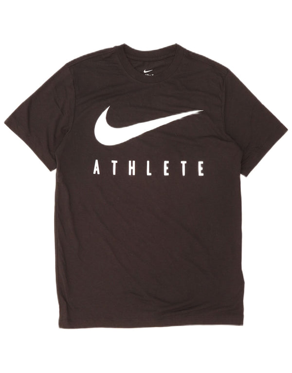 NIKE Herren Dri Fit Graphic T-Shirt Top Small Schwarz Polyester
