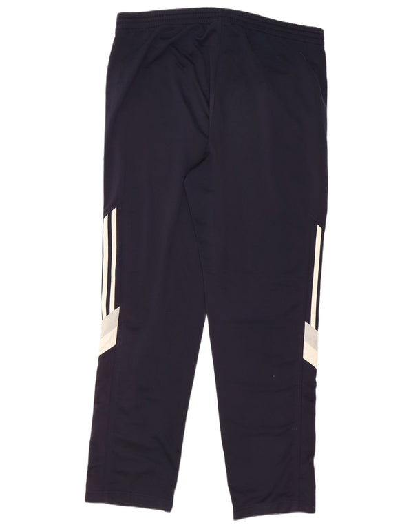 ADIDAS Mens Tracksuit Trousers UK 42/44 Large  Navy Blue Colourblock