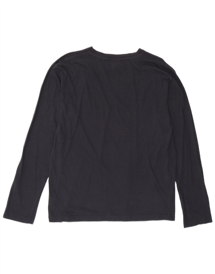 Lotto Herren-Top, langärmelig, groß, marineblau, Baumwolle