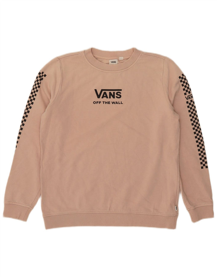 Vans Damen-Sweatshirt mit Grafik-Übergröße, Gr. 10, Rosa