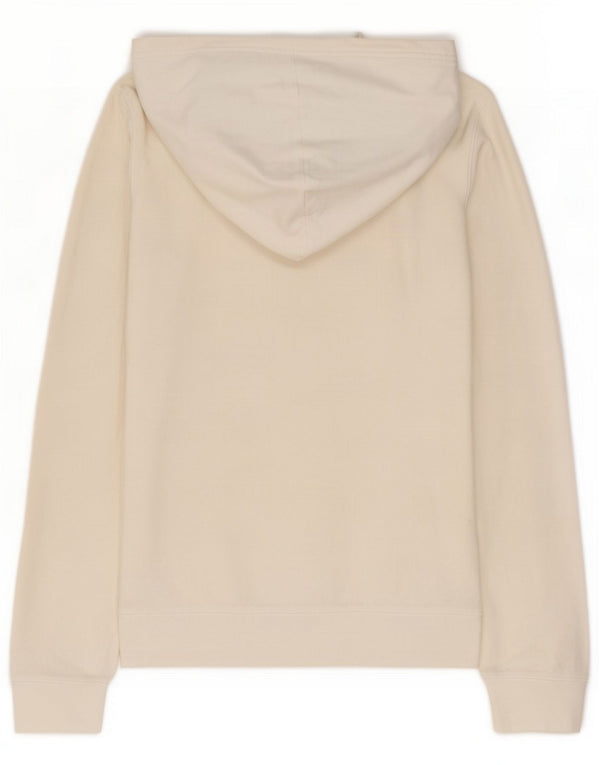 Woolrich Damen Kapuzenpullover UK 10 Small White Cotton