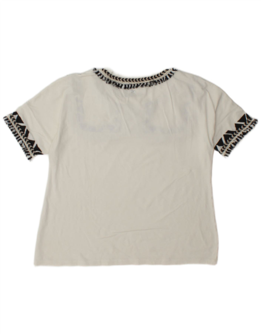 Max Mara Damen T-Shirt Top UK 12 Medium Weiß