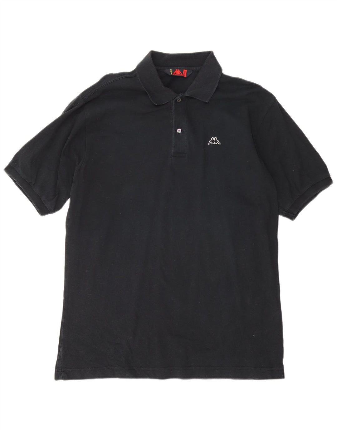 KAPPA Herren Poloshirt XL Schwarz Baumwolle