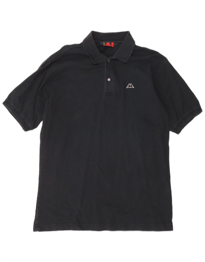 KAPPA Herren Poloshirt XL Schwarz Baumwolle