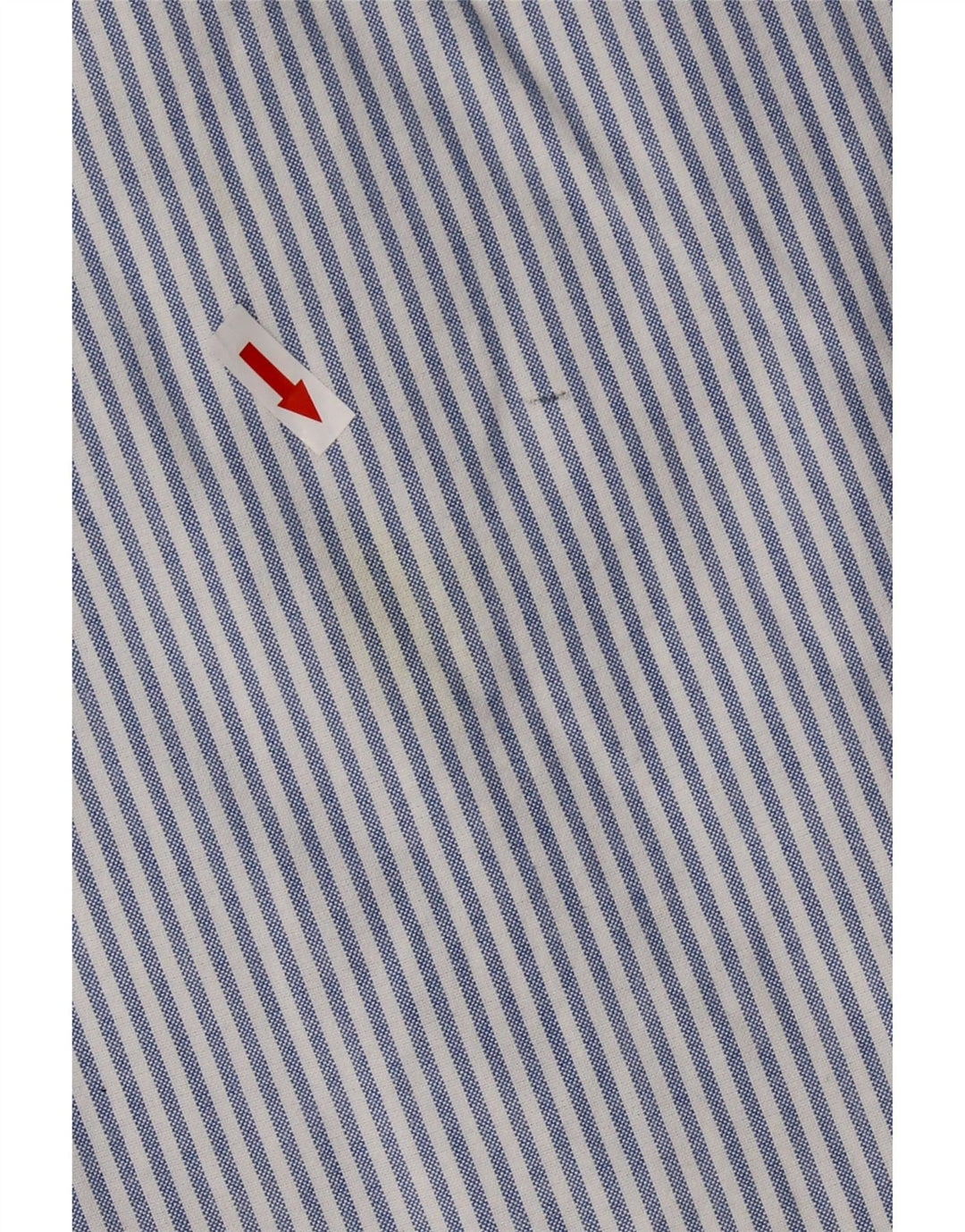 BROOKSFIELD Herrenhemd Größe 41 Mittelblaue Nadelstreifen-Baumwolle