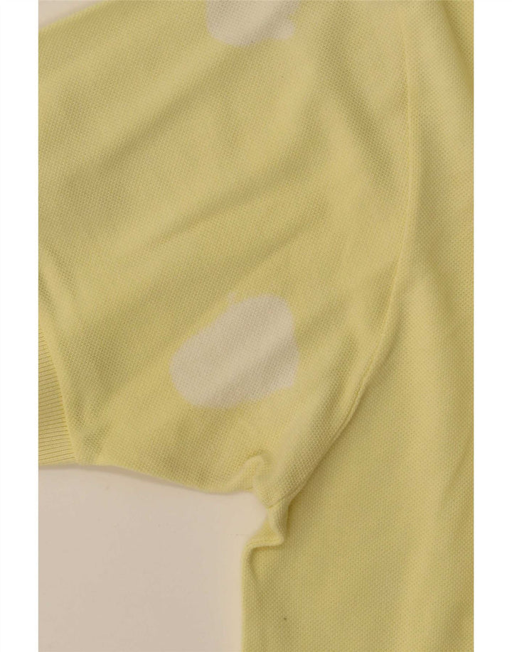 Lacoste Herren-Poloshirt, Größe 4, mittelgelbe Baumwolle