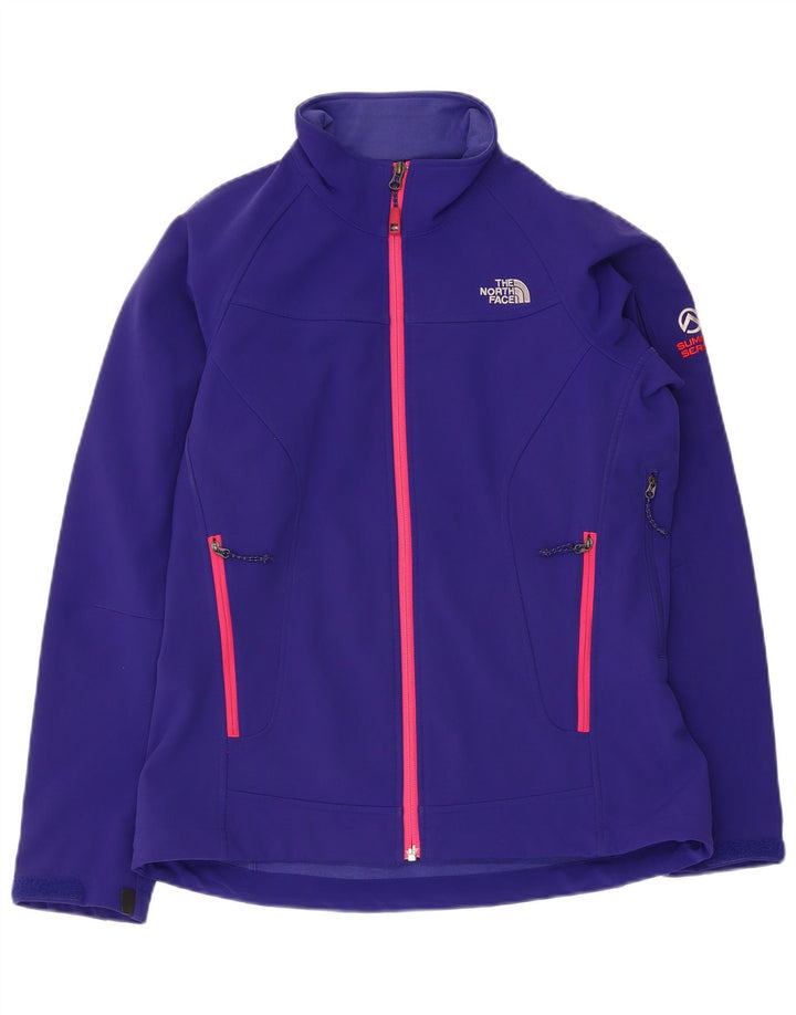 The North Face Damen-Windbreaker-Jacke UK 14 Mittelmarineblaues Polyester
