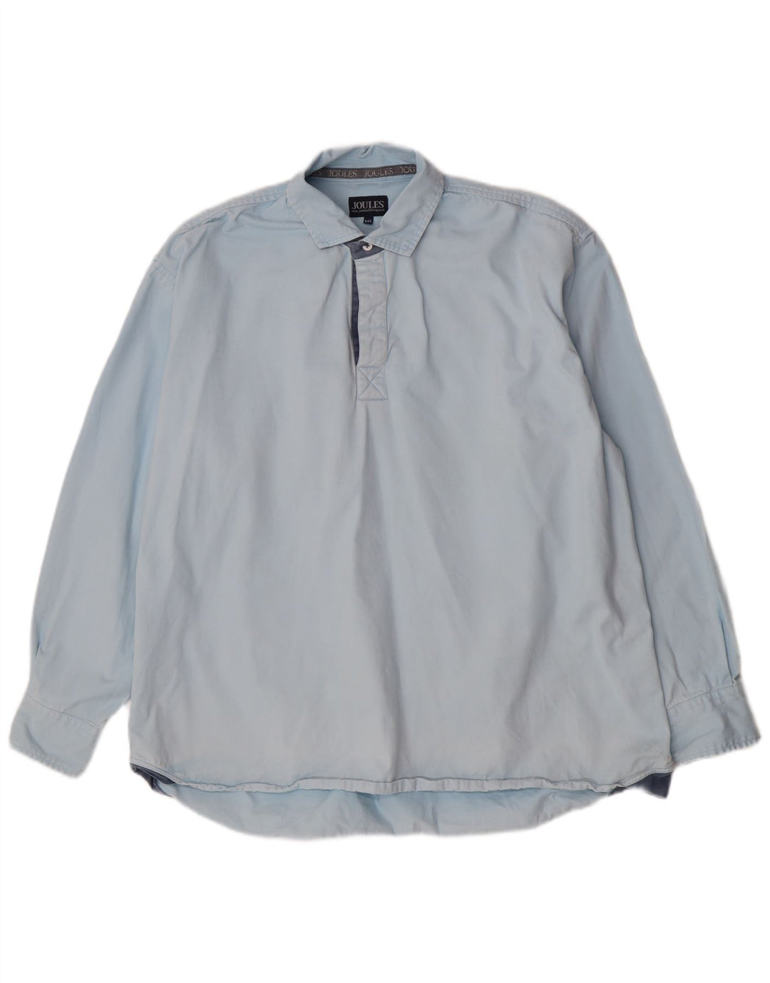 Joules Herren-Pulloverhemd 2XL aus blauer Baumwolle