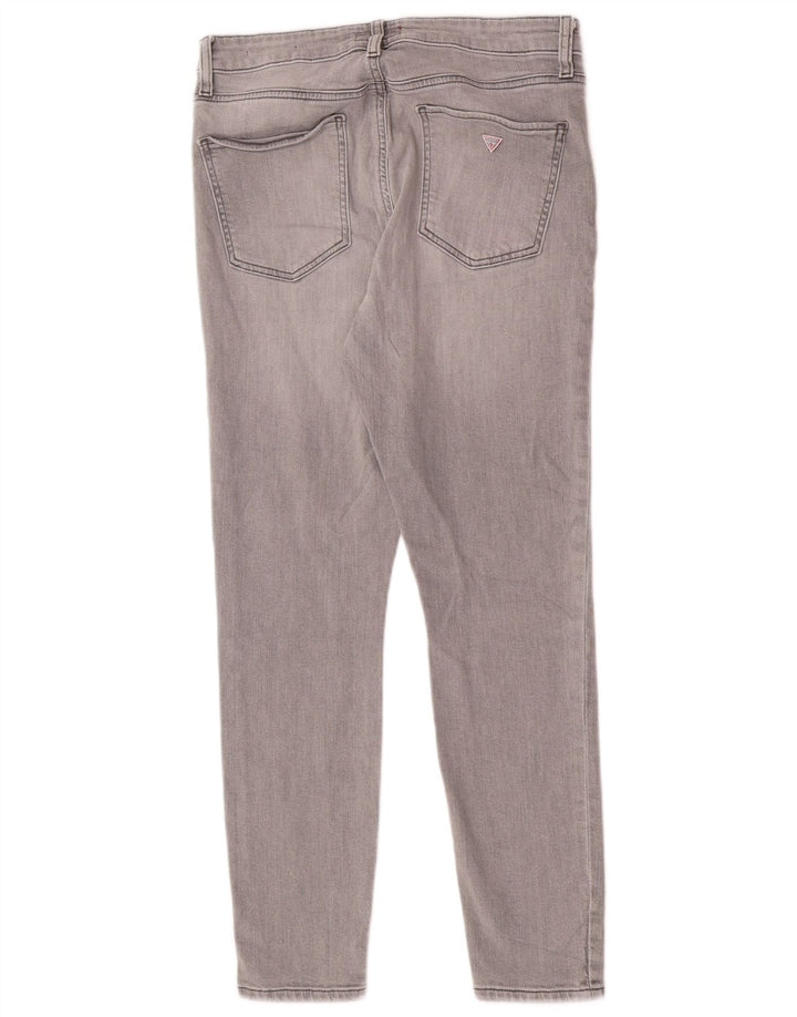 Guess Damen Skinny Jeans W31 L29 Graue Baumwolle