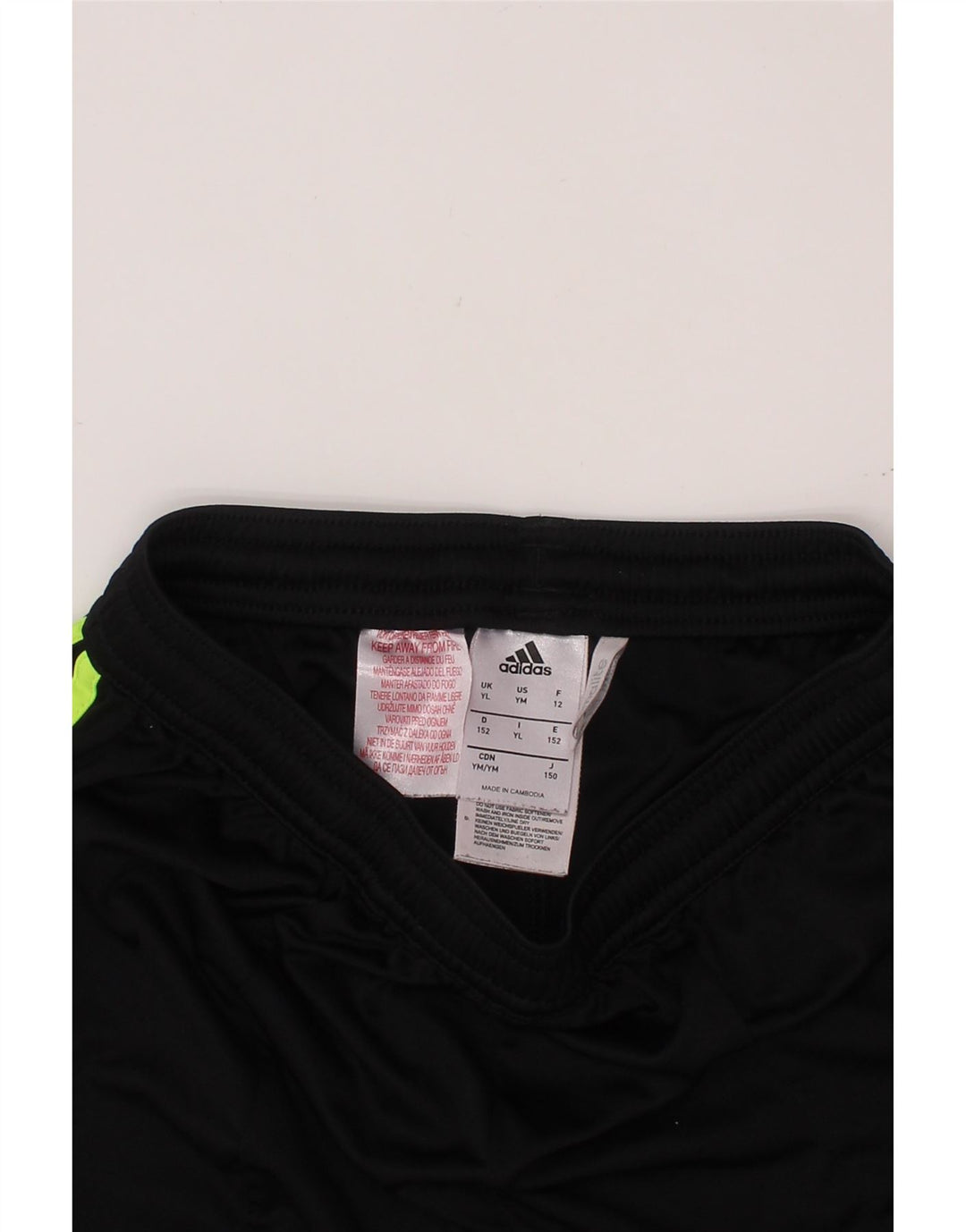ADIDAS Climalite Sportshorts für Jungen, 11–12 Jahre, Schwarz, Farbblock