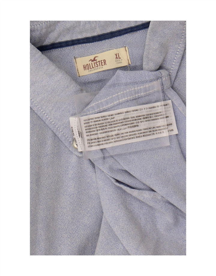 HOLLISTER Mens Shirt XL Blue Cotton