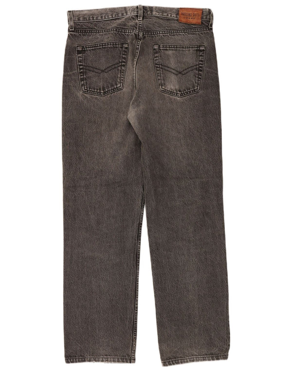 Massimo Dutti Mens Straight Jeans EU 44 Large W34 L30 Grey