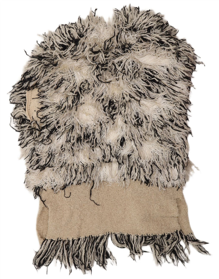 MALENE BIRGER Damen Strickjacke Pullover UK 10 Small Off White Bohemian