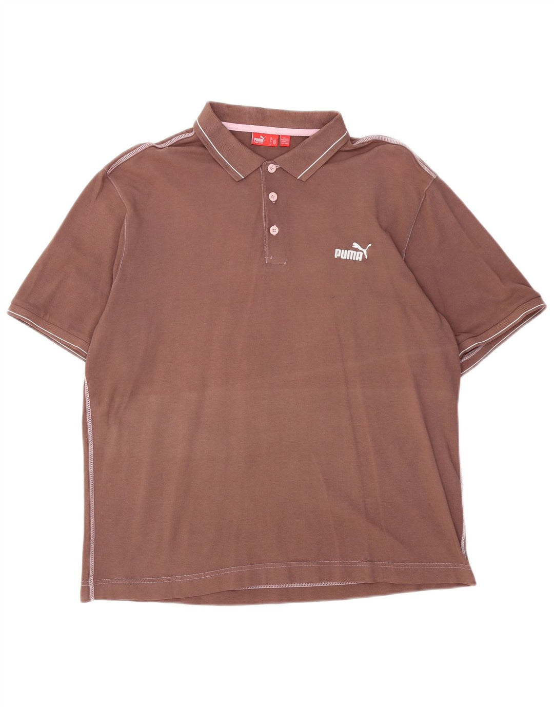 Puma Herren Poloshirt Große braune Baumwolle