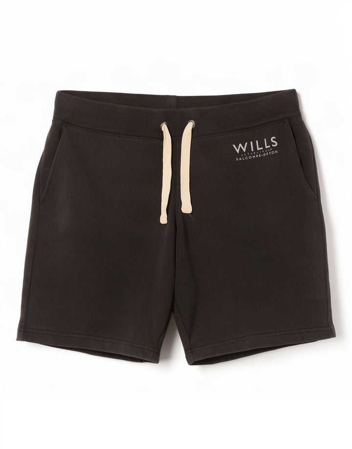 Jack Wills Herren-Sportshorts, Größe S, aus schwarzer Baumwolle