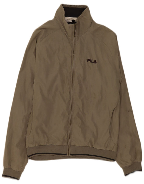 Fila Herren Regenjacke UK 40 Large Grau Polyester